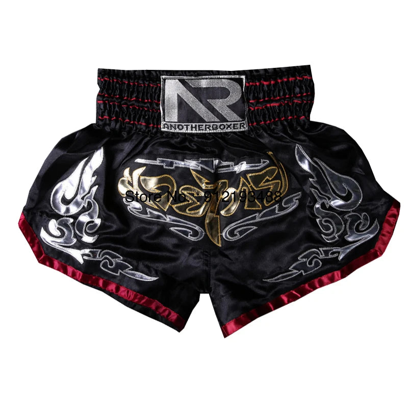 Muay Thai Shorts 2024 New Boxing Shorts Women Men Child Embroidery Kickboxing Training Pants Sanda Martial Arts Fight Equipment - Matrix Studios