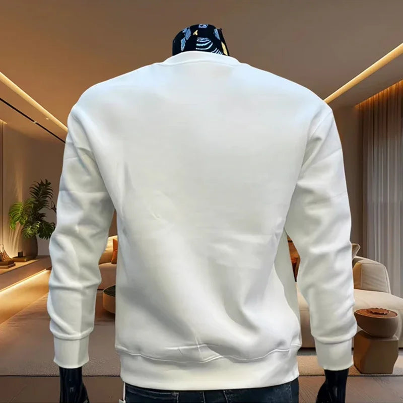 Italy Fashion Printed Hoodies for Men High Grade Daily Casual Long Sleeved Pullover Male Home Outdoor Comfortable Soft Sweater - Matrix Studios