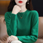 Women Sweater O-neck Autumn Winter Basic Pullover Warm Casual Pulls Jumpers Korean Long-sleeved Solid Knitwear Bottoming Shirt - Matrix-studios.com