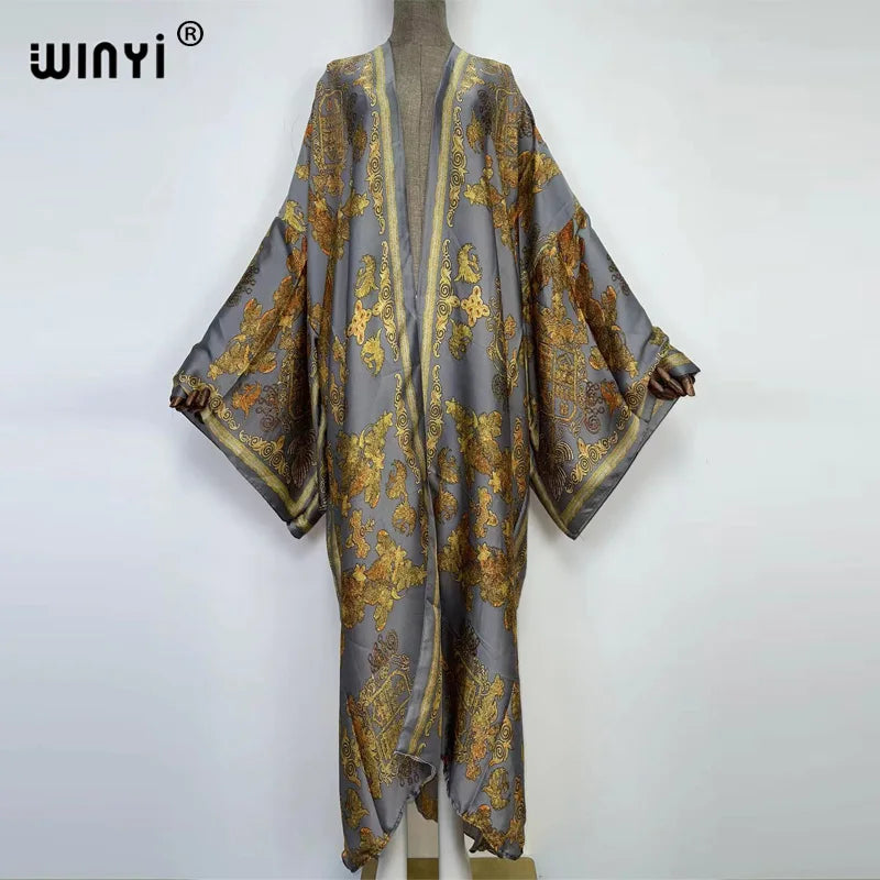 Europe WINYI bikini sweet lady pink boho Cardigan stitch Cocktail sexy Boho Maxi Holiday Batwing Sleeve KIMONO mujer - Matrix Studios