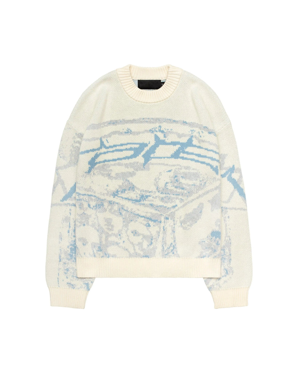 New Hip Hop Streetwear Knitted Sweater men Gothic portrait Print Pullover autumn Harajuku Cotton sweater women Oversized Sweater - Matrix Studios