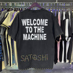 Free shipping New Satoshi Nakamoto fashion T-shirt hotfix rhinestone and Printed with Washed Oversized 100% cotton Men Women T-shirts Y2K Fashion streetwear - Matrix-studios.com