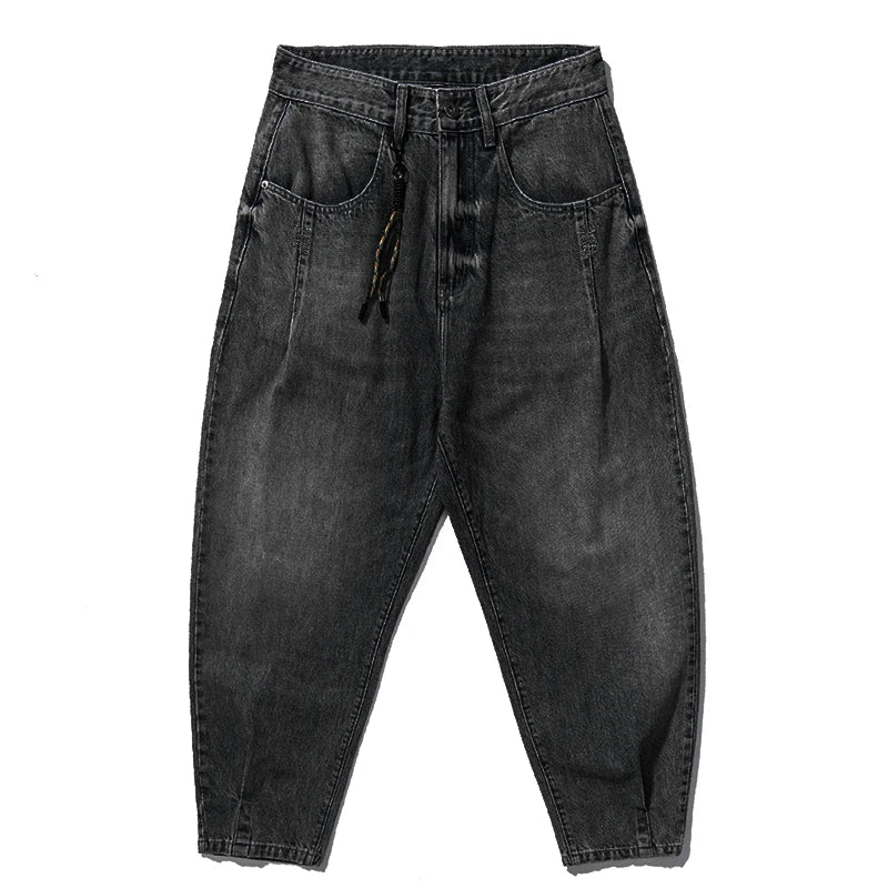 American Vintage High Quality Denim Cargo Pants Men Clothing Streetwear Loose Skate Jeans Harajuku Casual Harem Trousers Male - Matrix Studios