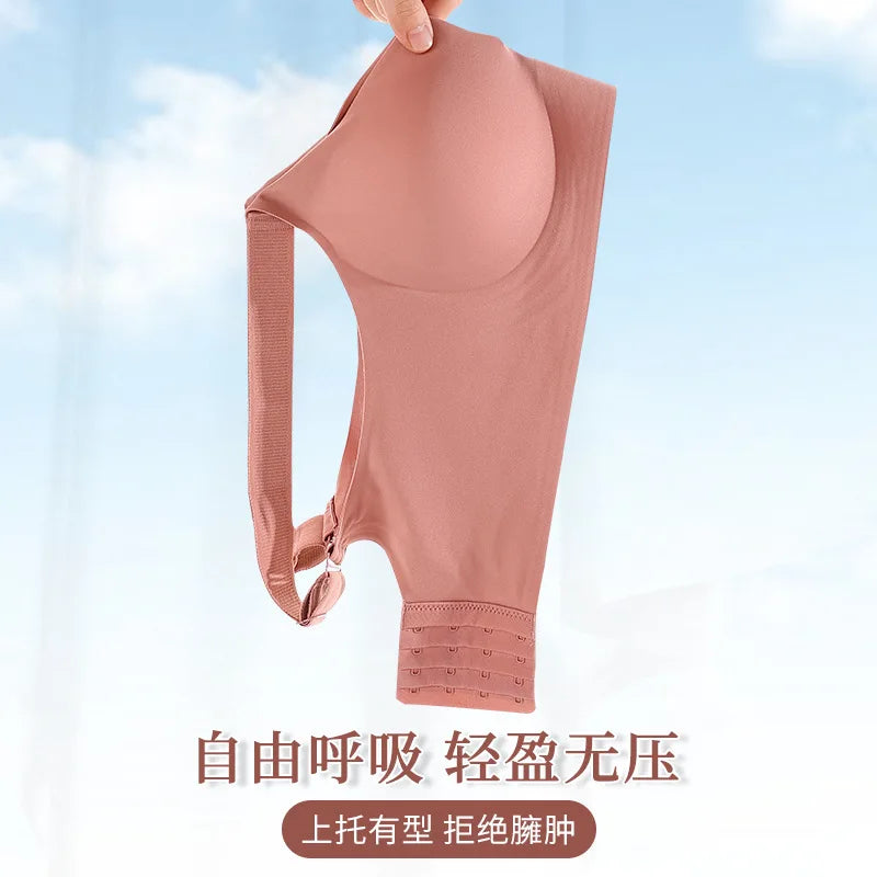 Jelly Support Seamless Bra For Big Breasts, Slim Fit, Push-up Anti-sagging, Wire-free Underwear, Sports Bra, Breathable - Matrix Studios