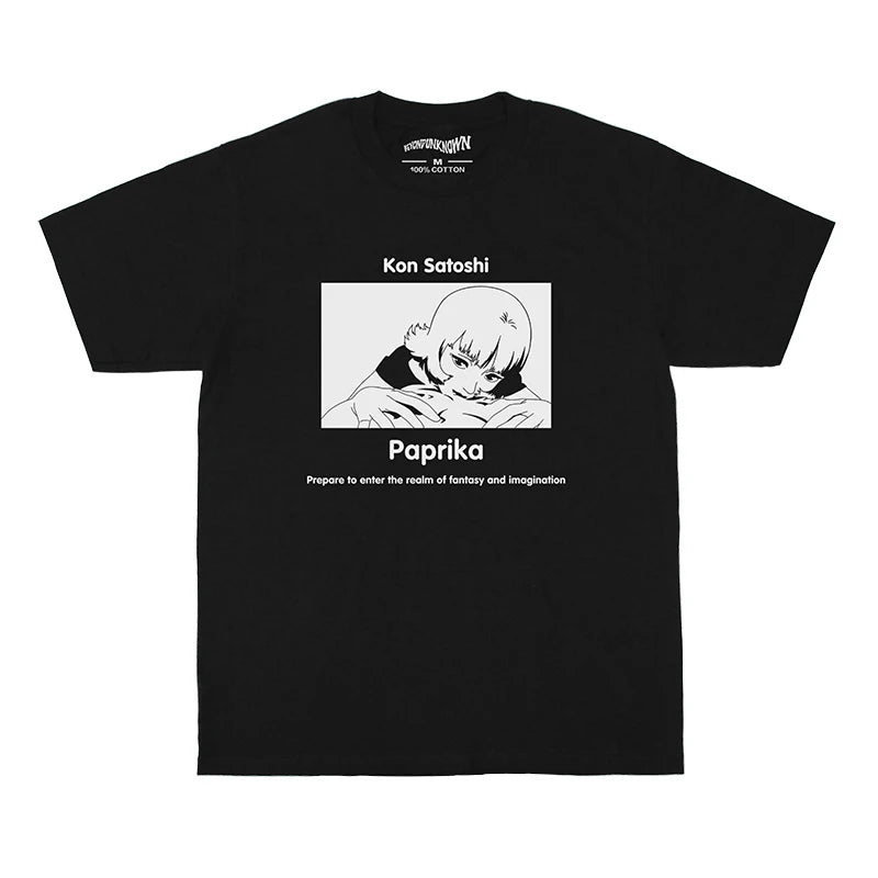 Paprika T-Shirt Japanese Anime Satoshi Kon Millennium Actress Tokyo Godfathers Manga Men's Clothing Cotton Summer Cotton Shirt - Matrix-studios.com