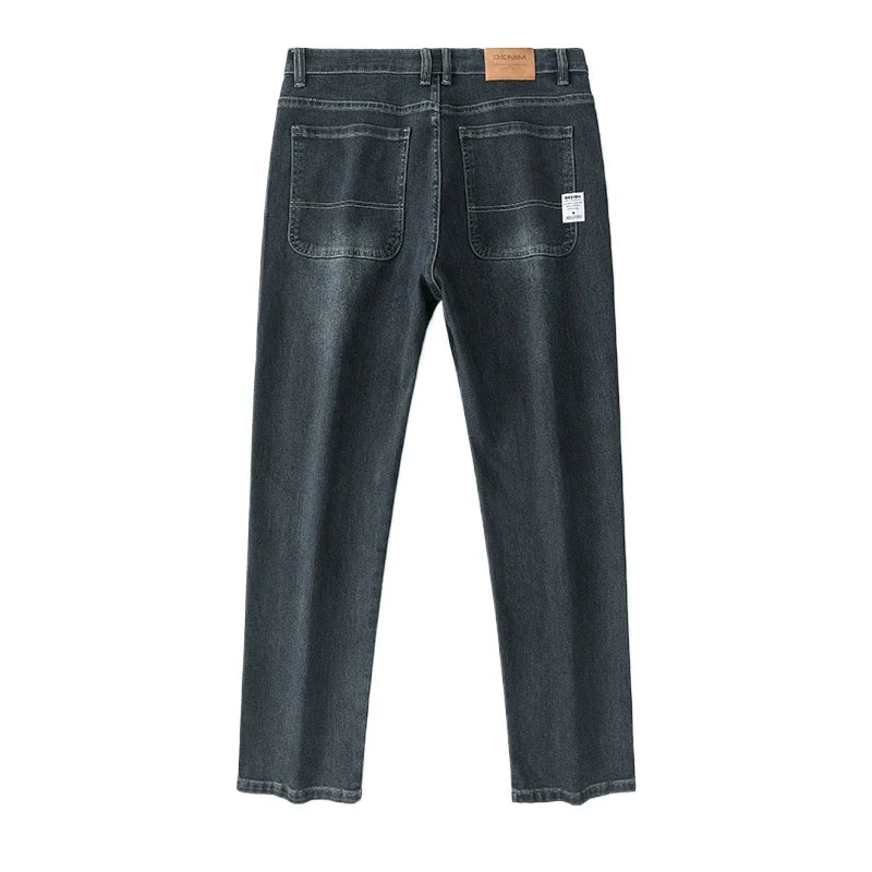 2025 New Style Y2 Spring and Autumn Loose Jeans Men's Baggy Straight Wide Leg Business Casual Pants Brand Men's Clothing - Matrix Studios