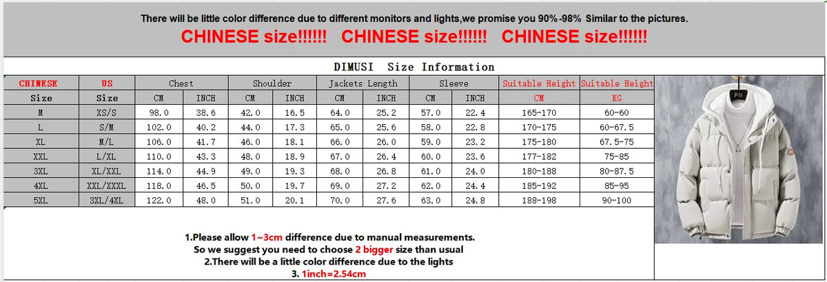 Winter Men's Padded Jackets Fashion Men Cotton Warm Down Hooded Parkas Coats Casual Men Thermal Windbreaker Coats Clothing 5XL - Matrix Studios
