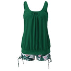 5XL Plus Size Tankini Sets for Women Two Piece Swimsuits High Waist Sexy Bikini Bathing Suit Beach Swimwear - Matrix-studios.com