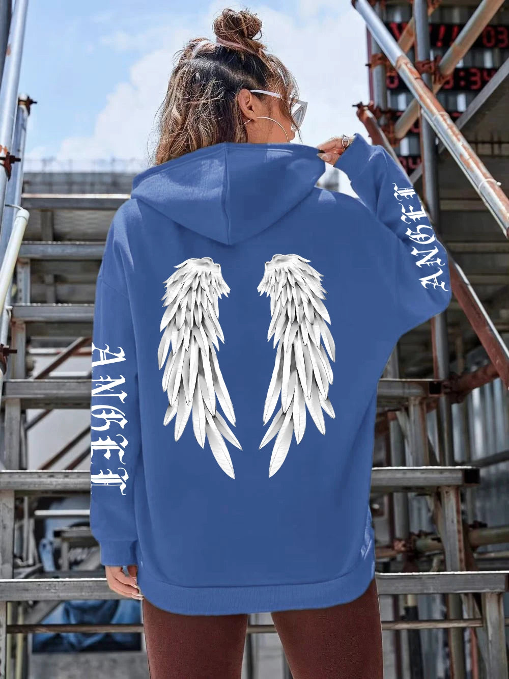 Beautiful Angel Wings Printed Hoodies Women Warm Comfortable Casual Hoodie Fashion Classic Hoody Loose Original Basic Clothes - Matrix Studios