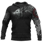 Mens Hoodies Vikings eagle Tattoo Fashion Animal pattern 3D Printed Style Casual Harajuku Hip Hop Pullover Oversized Sudaderas - Matrix Studios
