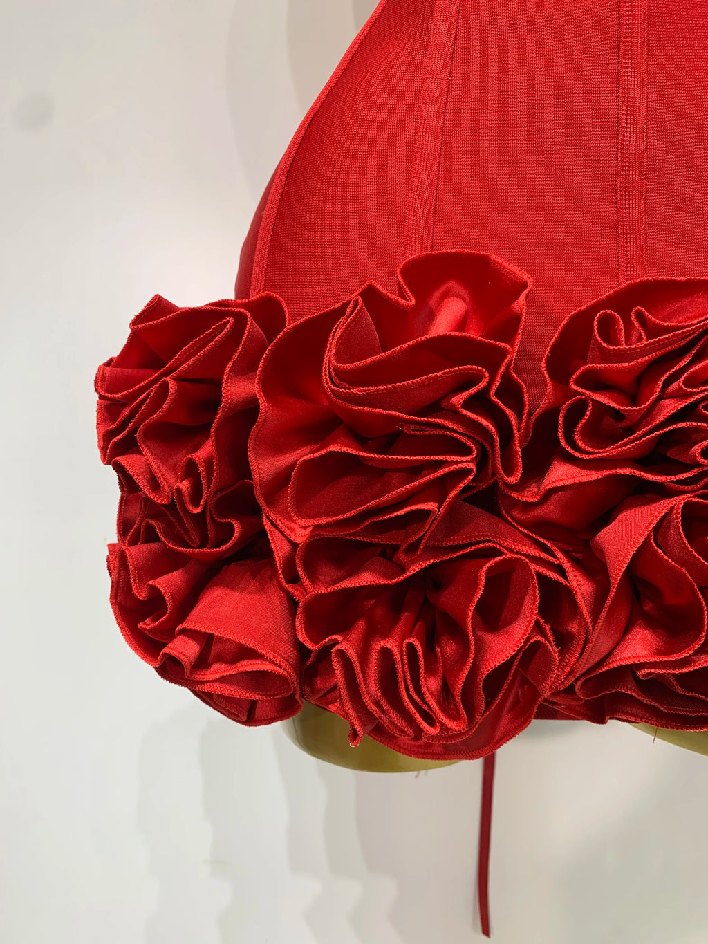Women Sexy Strapless Backless Flower Embellished Mini Bandage Dress Bodycon Celebrity Party Cocktail Evening Party Club Dresses - Matrix-studios.com