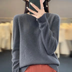 New Cashmere Sweater for Women in Autumn and Winter 100% Merino Wool Fashion O-neck Warm Pullover Top - Matrix Studios