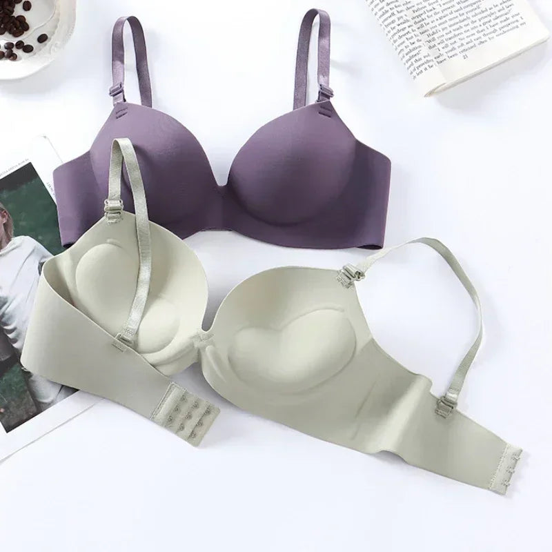 Women Seamless Bra Sexy Push Up Bralette No Wire Girls Students Breathable Lingerie Fashion 3/4 Cup Wireless Female Lingerie - Matrix Studios