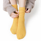 1/3/5 Pairs Women's Ribbed Crew Socks Soft Stretchy Solid Color Slouch Mid-Calf Sock High Quality Elastic Casual Fashion Sox - Matrix Studios