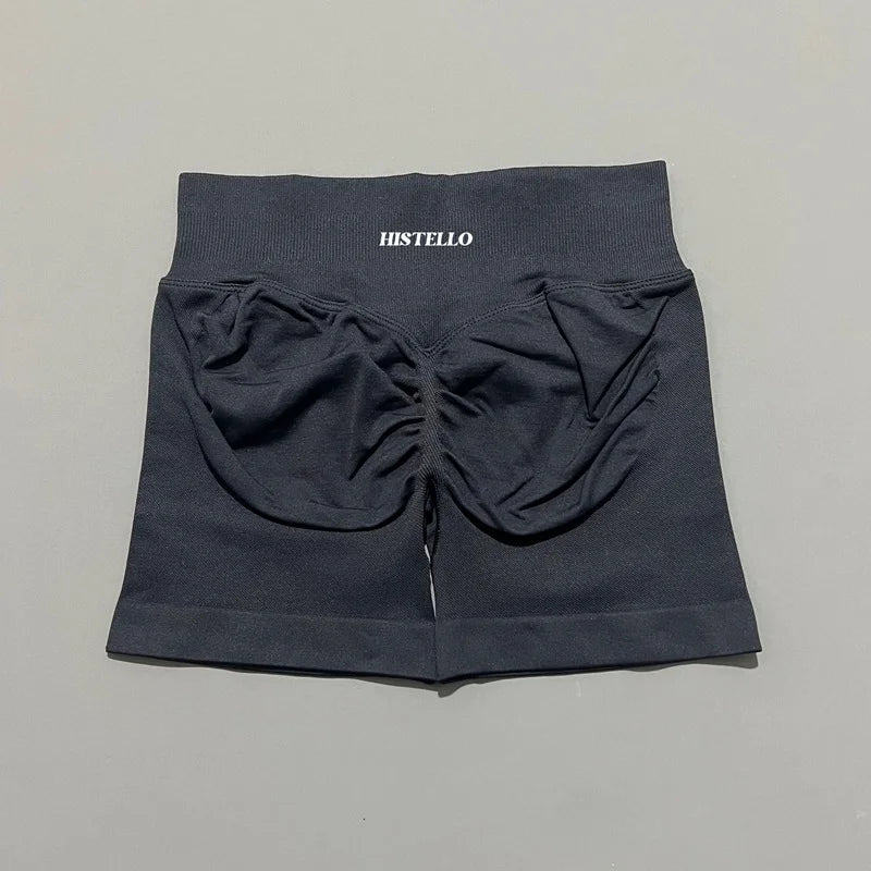 HISTELLO Impact Shorts Df Substitute High Waist Women Yoga Workout Shorts Seamless Leggings Stretch Fitness Gym Running Shorts - Matrix Studios