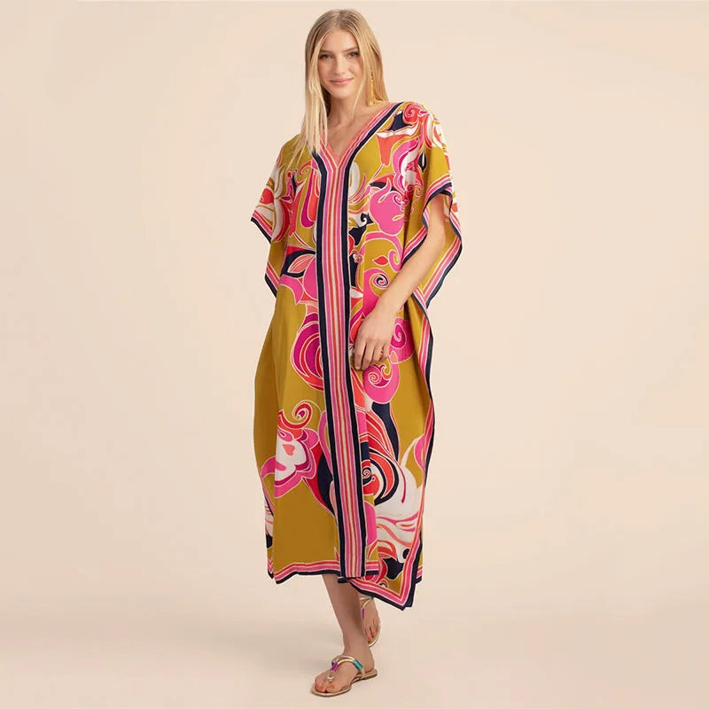Beach Outfits for Women Cover-ups Swimsuit Bathing Suit Maxi Dress Summer Clothe Plus Size Swimwears - Matrix Studios