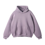 ZODF New Thick 350gsm Fleece Hooded Hoodies For Men Unisex Winter Oversized Loose Basic Solid Sweatshirts Pullovers Coats HY0631 - Matrix Studios