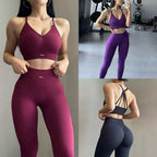 Peach High-Waisted Hip-Lifting Women's Exercise Suit Shockproof Yoga Fitness Clothes for Running And Styling - Matrix-studios.com