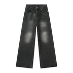 IEFB Summer Men's Denim Pants Old Blue Washed Male Jeans Straight Casual Menwear Loose Wide Leg Trousers New Fashion 9C354 - Matrix Studios
