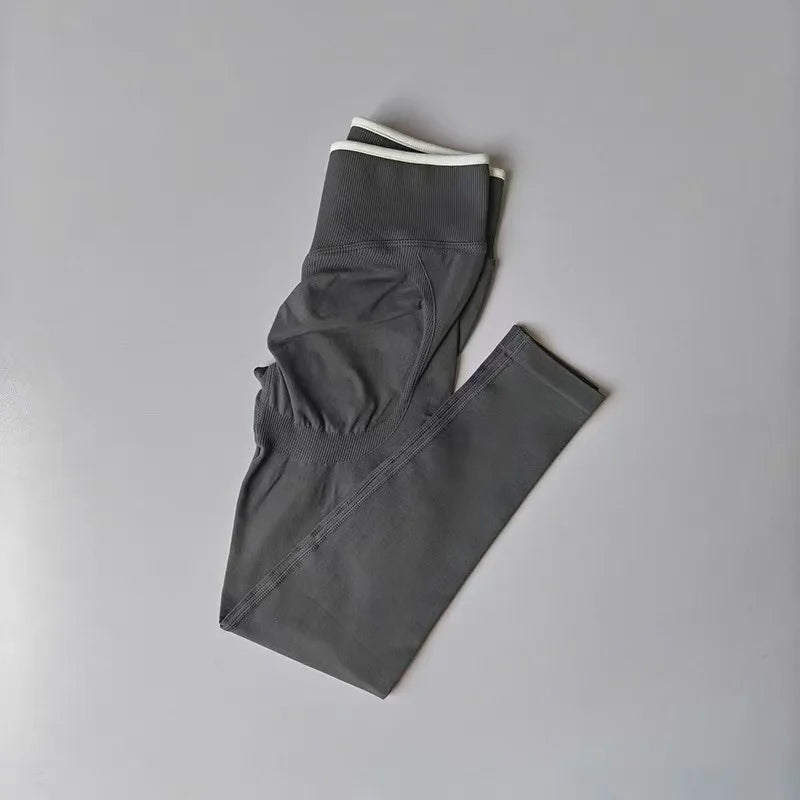 Peach Butt Yoga Pants, High-Waisted Butt-Lifting Fitness Pants for Women, Highly Elastic Quick-Drying Tight Leggings for Workout - Matrix-studios.com