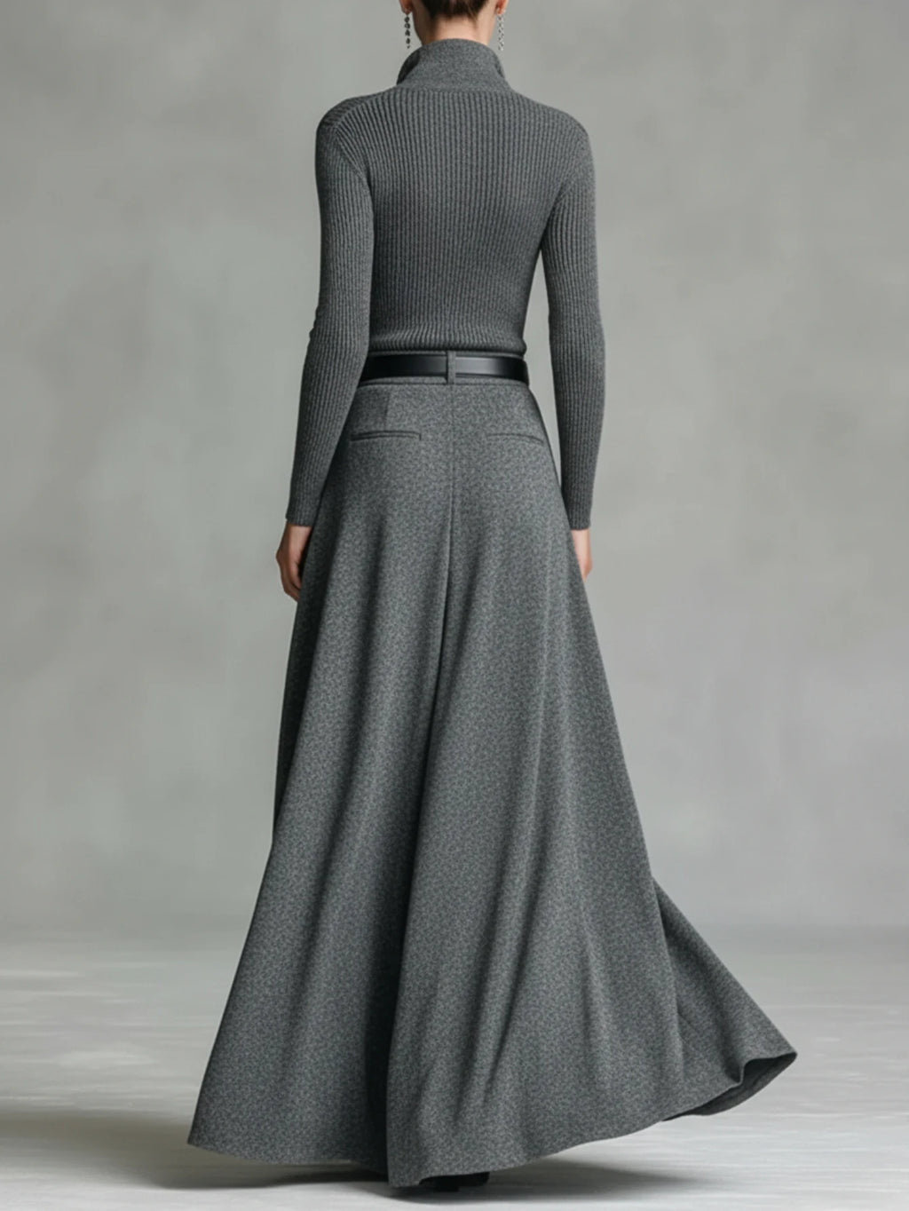 Half Zip Sweatshirt & Wide Leg Pants Matching Set 2 Piece Loungewear Co-ord Outfit Women Elegant Stand Collar Tracksuit with Pockets - Matrix-studios.com