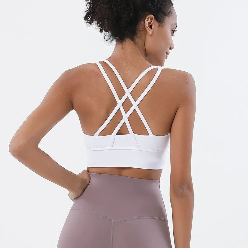 Women Fitness Yoga Bras Race Back Sports Bras Nylon Top Women Bra Sexy Breathable Underwear For Women Gym - Matrix Studios
