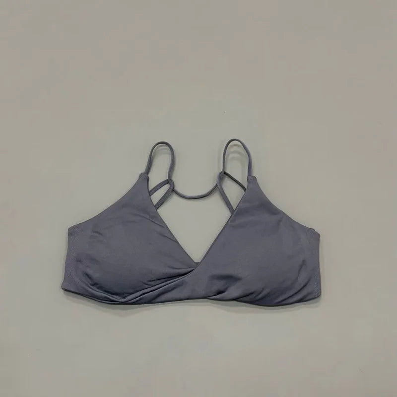 HISTELLO Vision Sports Bra Women Yoga Underwear Gym Running Exercise Backless Bra High Support Active Wear Fitness Workout Top - Matrix Studios