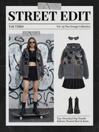 Women Retro Embroidery Hoodies Autumn Winter Zip Up Long Sleeve Loose Jacket Coats Y2k Harajuku Casual P - Matrix Studios