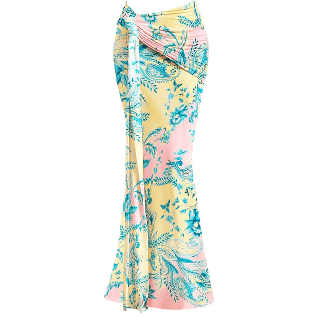 2025 Floral Cover Up Swimsuit Skirt Women Swimwear Patchwork Bathing Suit Sliming Monokini Swimsuit Solid Padded Swimming Suit - Matrix Studios