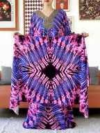 2026 Long Sleeve Embroidered V-Neck Cotton Women Loose Abaya Boho Maxi Dress Casual Fashion Dress African Vestidos - Matrix-studios.com