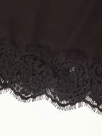 Tidalyf 2025 Women Two Piece Skirt Set Off Shoulder Lace Trim Cami Top with Split Hem Midi Skirt Sexy Elegant Outfit - Matrix-studios.com