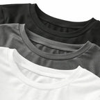 Women's solid-color long-sleeved T-shirt - Polyester knitted fabric, round neck, regular fit, fall-winter style - Matrix-studios.com