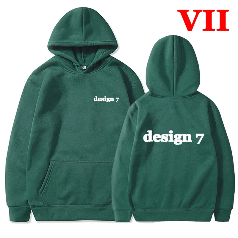 Men Hoodies Loose Casual Clothing Women Fashion Long Sleeve Hooded Pullover Personality Design Streetwear Sweatshirts - Matrix Studios
