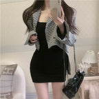 Elegant Solid Sling Sleeveless Type A Sheath Mini Short Dresses Summer New Sexy Slim Slimming Arm Covering Dresses - Matrix-studios.com