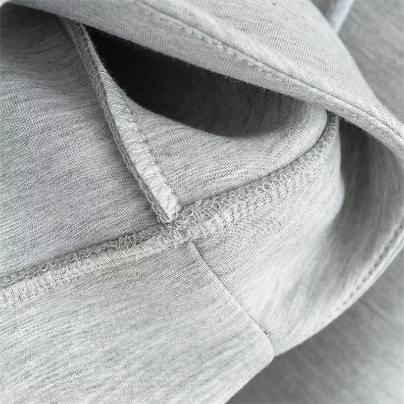 KEYANKETIAN Winter New Women's Zipper Hoodie High Street Unisex style Double Pockets Oversize Loose Sweatshirts Outerwear Top - Matrix Studios