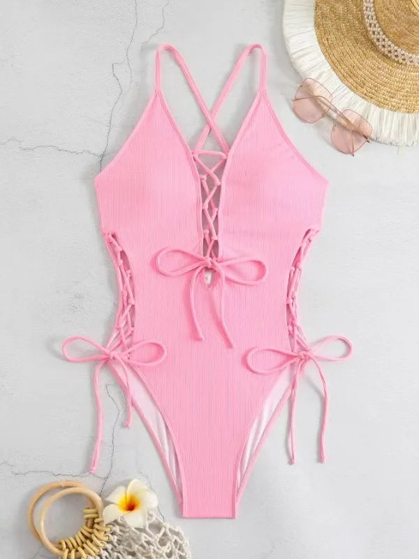 Printed Flower Tankini Set  Girl Swimwear Adjustable Strap Vest Bra Female Flower Shorts Bikini Drawstring Women Beach Set - Matrix-studios.com
