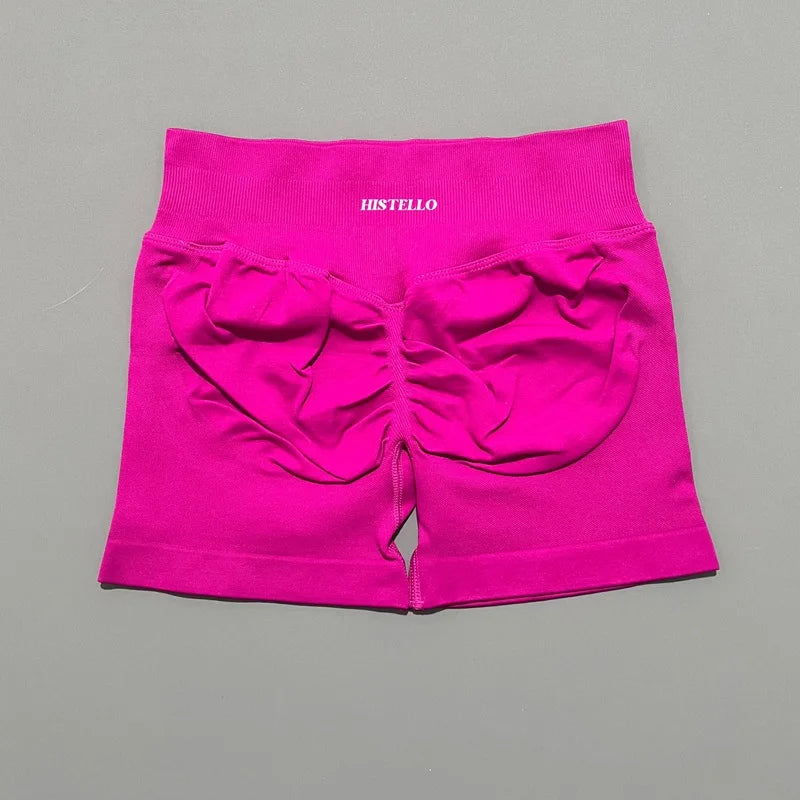 HISTELLO Impact Shorts Df Substitute High Waist Women Yoga Workout Shorts Seamless Leggings Stretch Fitness Gym Running Shorts - Matrix Studios