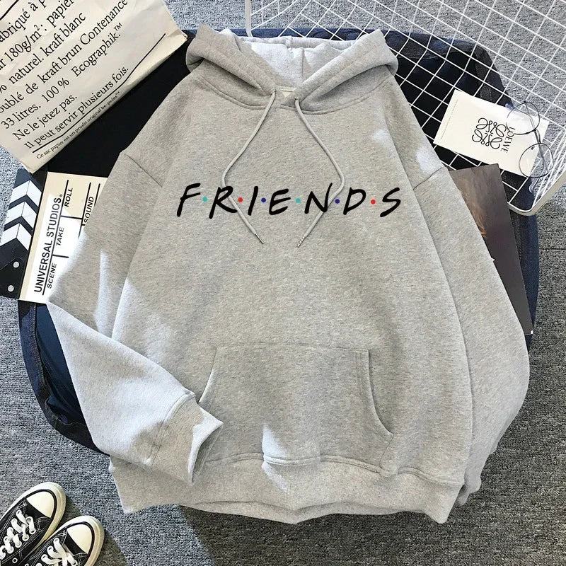 Friends TV Show Hoodies for Women, Funny Cartoon Friends Hoodies, Ullzang Graphic, Vintage Anime Sweatshirt, Female Hoody, 90s - Matrix Studios