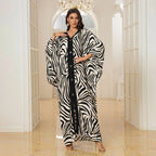Caftans for Women Plus Size V-Neck Batwing Sleeve Kaftan Dress for Beach Swimwear Cover-Up Loungewear Mumu Dresses - Matrix Studios