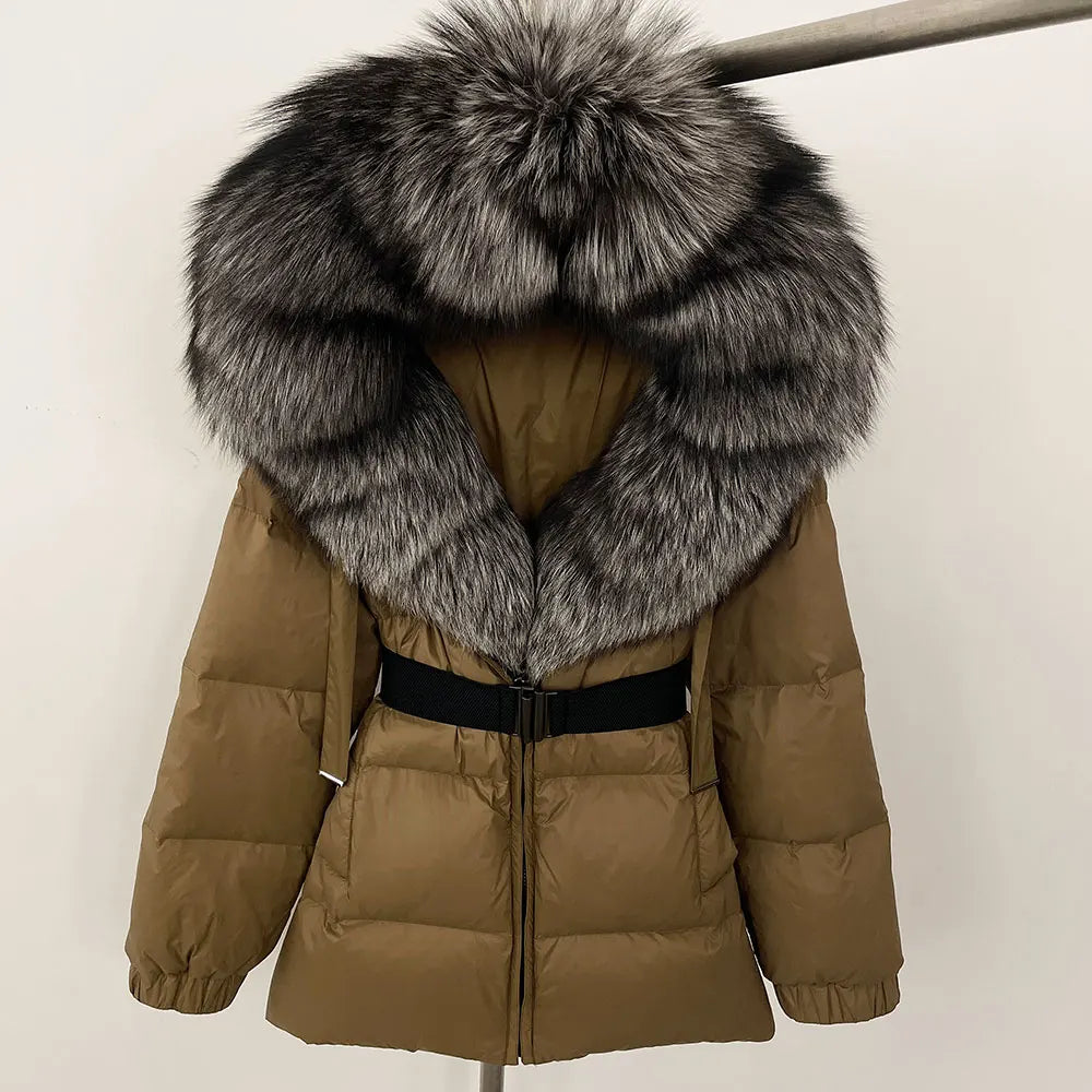 OFTBUY Winter Clothing Puffer Jacket Women Real Fox Fur Hooded Thick Warm 90% White Duck Down Coat Female Parkas Waterproof - Matrix Studios