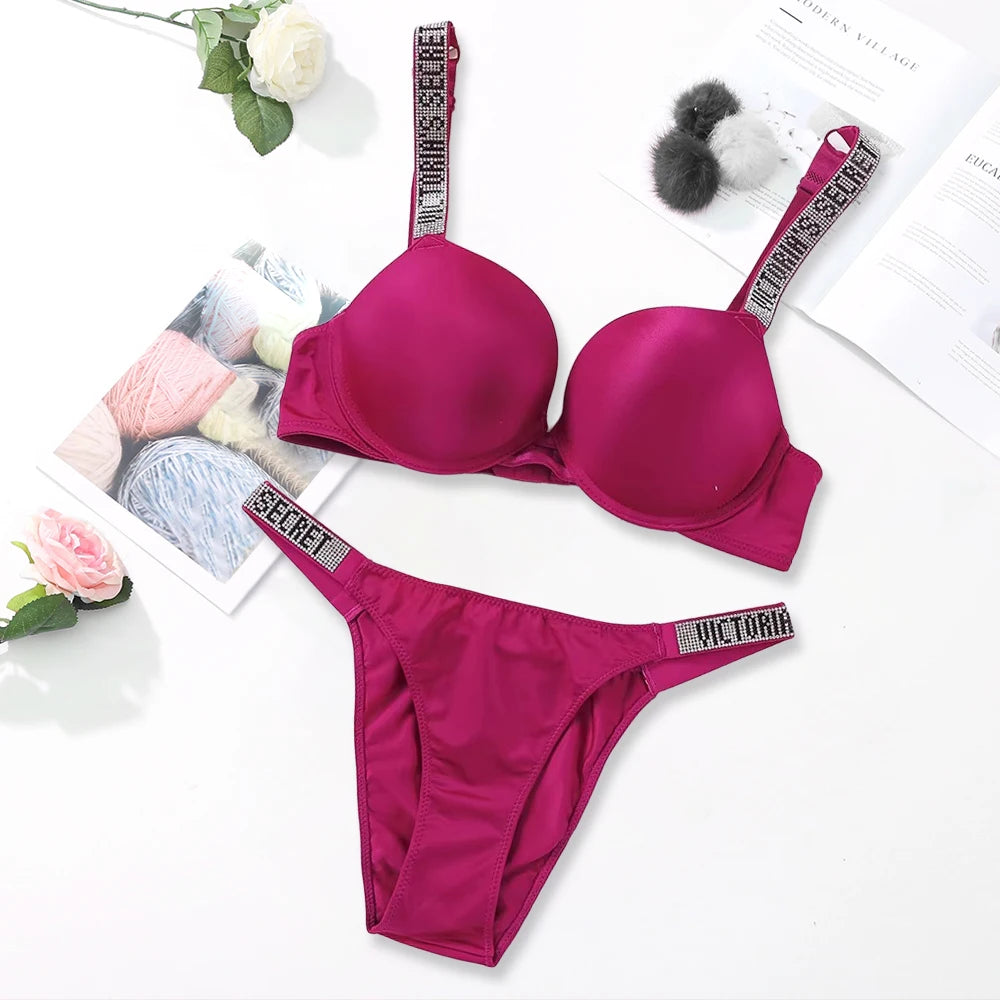 Women's Lingerie Set Sexy Breathable Soft Versatile Shapewear V Sexy Lingerie Bra and Panty Set Push Up Classic - Matrix-studios.com