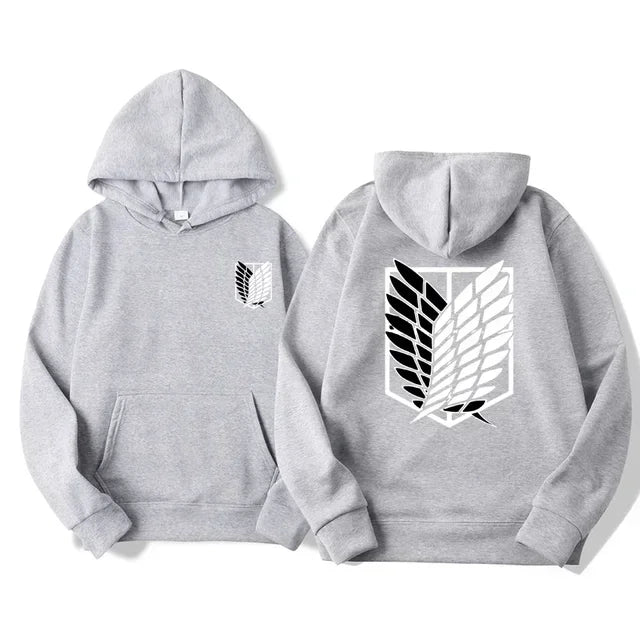Japan Anime Attack on Titan Men Hoodies Spring Autumn Hip Hop Casual Pullover Top Hoodie Fashion Sweatshirts Jogging Sportswear - Matrix Studios