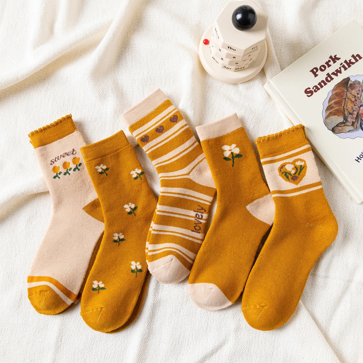 6/5/4/3/2/1Women's Warm Solid Color Floor Socks Non Slip Plush Knitted Coral Fleece Socks No Show Socks - Matrix Studios