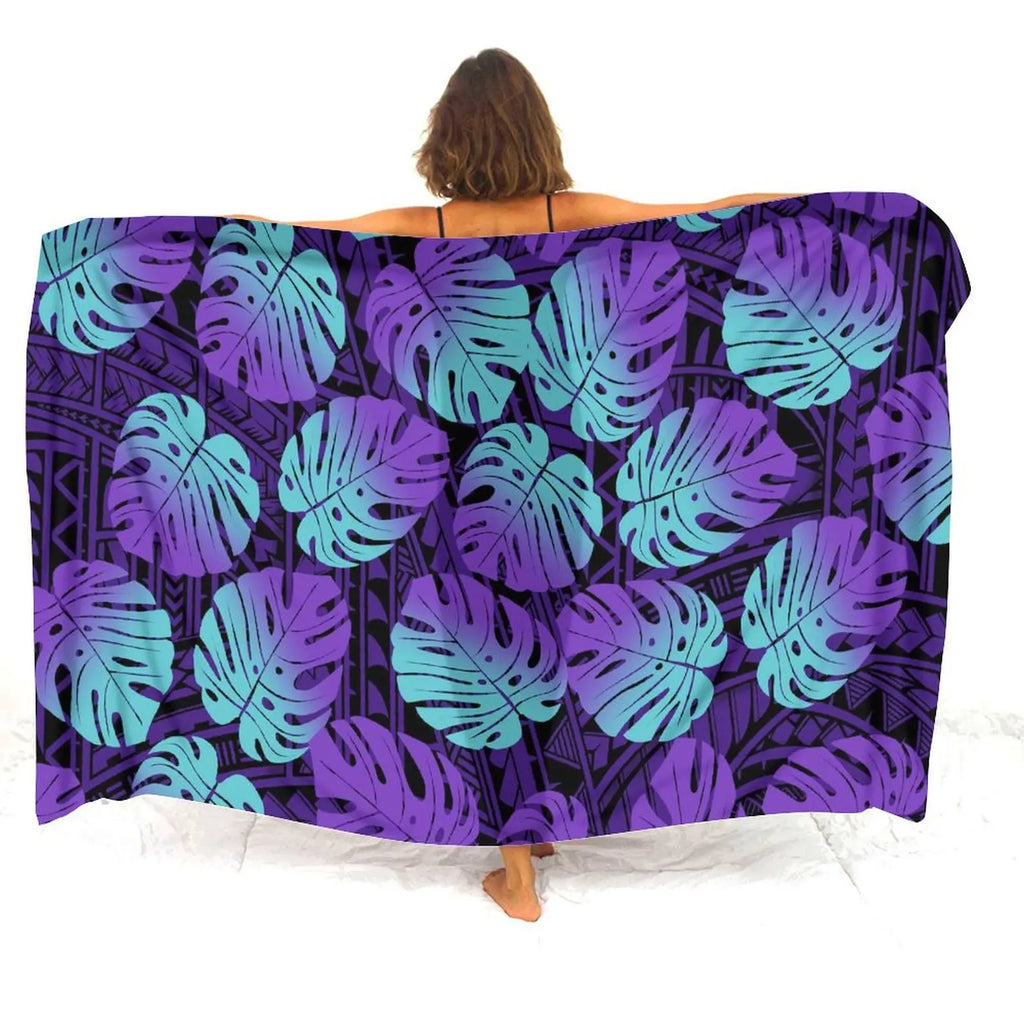 Tax Free Retro Tribal Ethnic Polynesian Women Seaside Sexy Style Sarong Soft And Comfortable Fabric Samoan Pattern Print Design - Matrix Studios