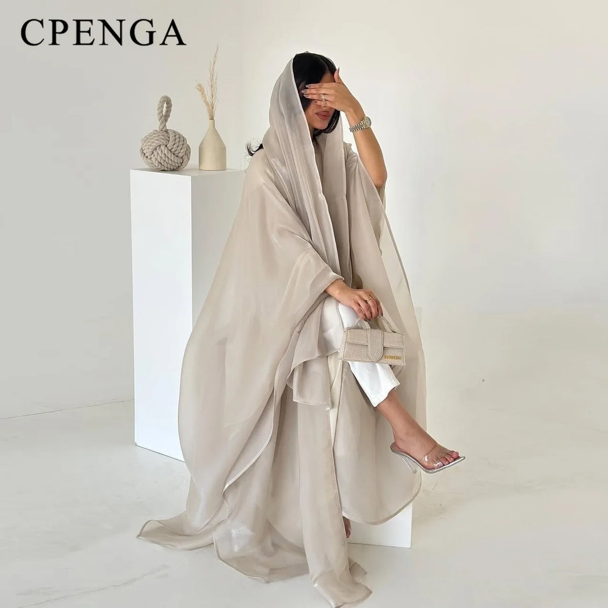 Elegant Arabic Satin Abaya Dress with Hijab Eid Muslim Women Modest Cardigan Islamic Vacation Outfit New in Turkey Kaftan Robe - Matrix-studios.com