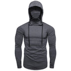 Summer Men's Hooded Sweatwear Casual Long  Sleeve Loose T-shirt Solid Color Lightweight Hoodie Fitness Breathable Tops - Matrix Studios