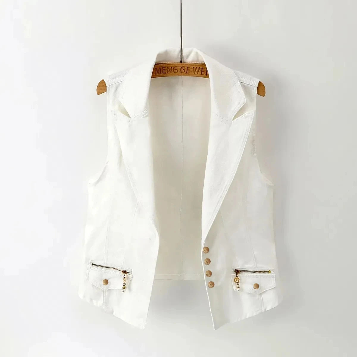 Women Vintage Denim Waistcoat Jacket 2026 Spring New Female Short Slim Sleeveless Coat Vest 6XL Single Breasted Solid Casual Top - Matrix Studios