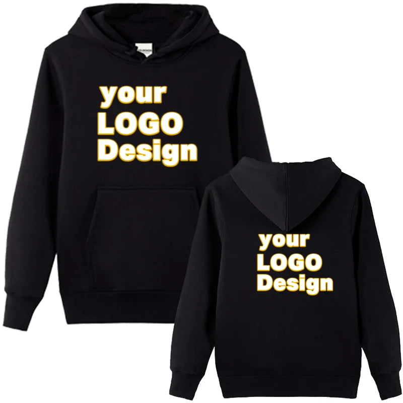 Custom Hoodies DIY Text Logo Image Print High Quality Hoodie Customized Sport Casual Sweatshirt Personalized Christmas Gift - Matrix Studios