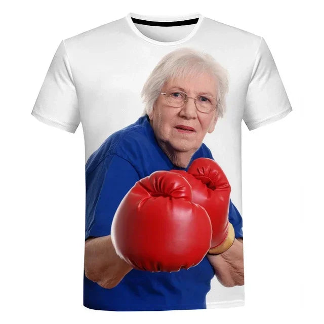 2025 Hot Sales New Creative Funny 3d Printing Cute T-shirt Grandma Funny Ice Lolly Casual Shirt Loose Oversize Top - Matrix Studios