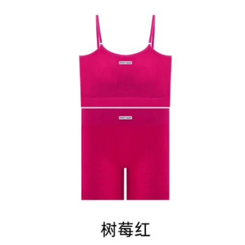 Women Seamless Yoga Sets Summer Fitness Workout Suits Sport Bra High Waist Leggings Sexy Outfits 2024 Female Casual Sportswear - Matrix-studios.com